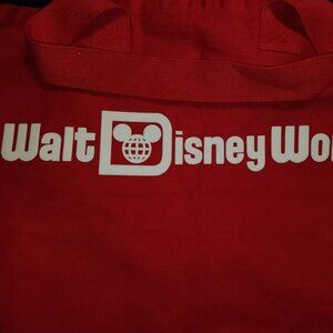Walt Disney World Parks Mickey Mouse Ear Spirit Jersey Tote Bag Red NEW